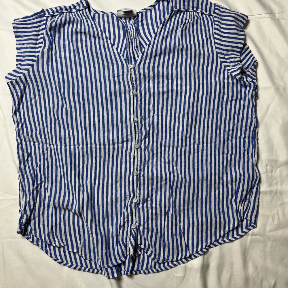 Liz Claiborne Womens V Neck Short Sleeve Blouse